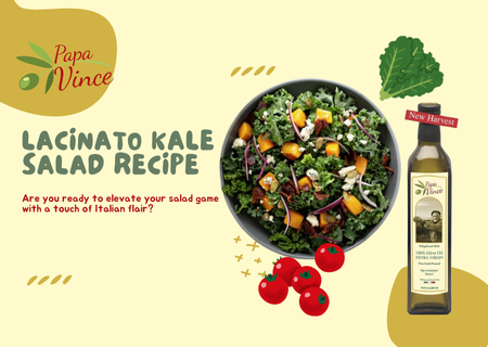 Lacinato Kale & Extra Virgin Olive Oil Salad Recipe