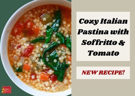 Cozy Italian Orzo Pastina with Soffritto & Tomato