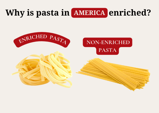 Why is pasta in America enriched? 