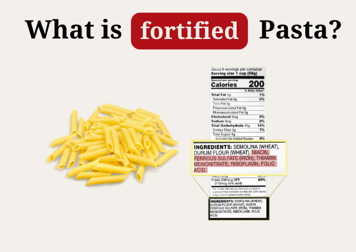What is fortified pasta?
