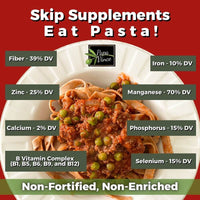 Thumbnail for Low GI Pasta Tagliatelle, Whole Wheat, Non GMO, Organic, Non Enriched, Made in Italy, High in Fiber, High in Zinc, High in Manganese, High in Folate, High in Selenium, Papa Vince
