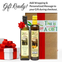 Thumbnail for Polyphenol Rich Olive Oil, Good Tasting, Cold Pressed, Extra Virgin Agrumato Fused Lemon Olive Oil from Sicily, Italy. 2-Piece Gift Set - Papa Vince