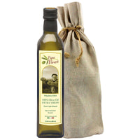 Thumbnail for Papa Vince Olive Oil Extra Virgin Gift - Unblended, Family Harvest 2022/23, High in Polyphenols, Single Estate, First Cold Pressed, Sicily, Italy, Peppery Finish, Unfiltered, Unrefined, Natural Burlap Bag - Papa Vince