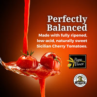 Thumbnail for papa-vince-pasta-tomato-sauce-glass-canned-clean-food-no-sugar-added-low-acid-for-sensitive-stomach-from-sicily-italy-made-with-vine-ripened-tomatoes-handpicked