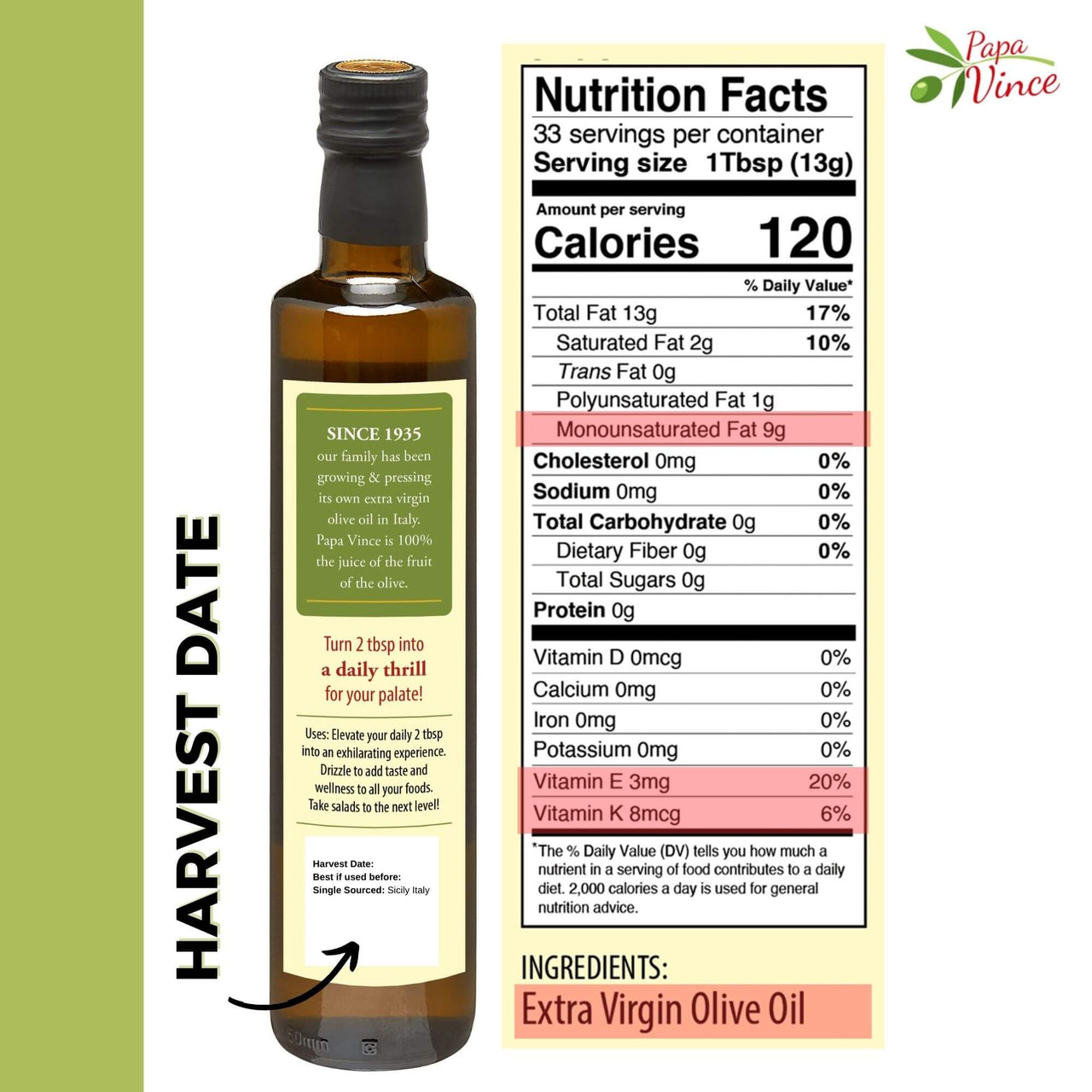 Vitamin E Rich Olive Oil Lab Tested - Papa_Vince