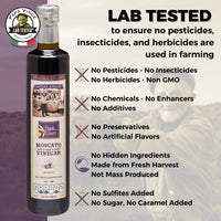 Thumbnail for Balsamic Vinegar Red Wine Moscato - Clean Food, with hints of Figs, Raspberry & Homemade Wine aged 8-years in Oak & Chestnut wood in small batches by our family from Sicily, Italy | 16.91 fl oz - Papa Vince - Papa Vince