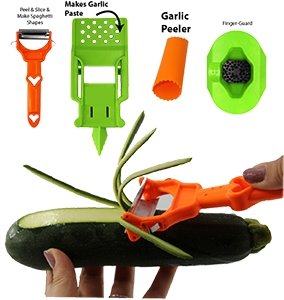 Facebook Vegetable Peeler | HANDHELD ALL IN ONE Kitchen Tool | SPIRALIZER | KETO / LOW CARB / VEGAN DIET - PAPA VINCE - Papa Vince