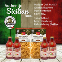 Thumbnail for Gourmet Gift Clean Food Basket from Sicily - Farm Fresh from Artisans in Italy, Busiate Homemade Pasta & Cherry Tomato Sauce | Papa Vince - Papa Vince
