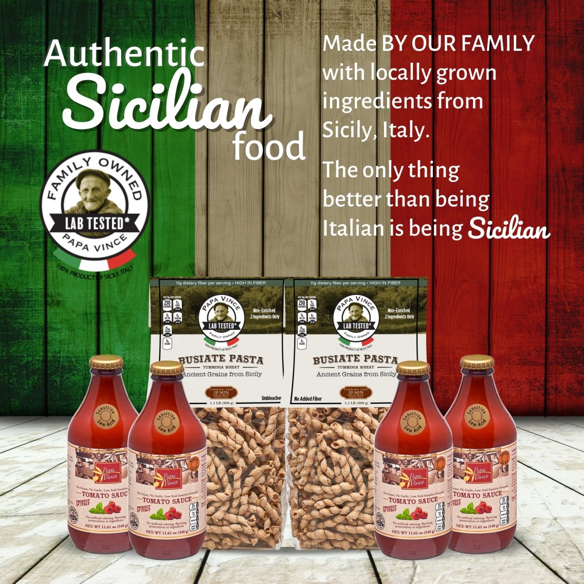 Gourmet Gift Food Basket from Sicily, Italy - Unleash the chef within | Papa Vince - Papa Vince