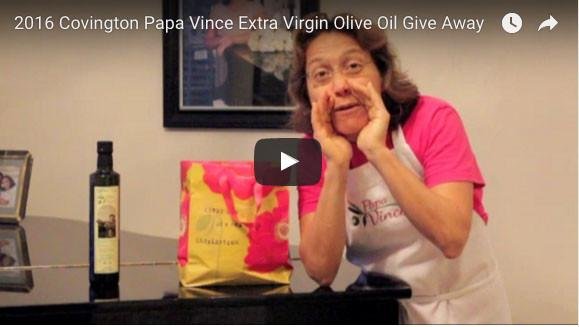 2016 Christmas Extravaganza EVOO Give Away - Covington - Papa Vince