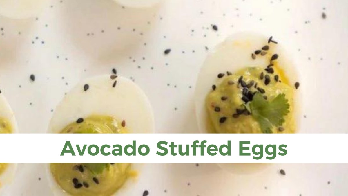 Avocado Stuffed Eggs - Papa Vince