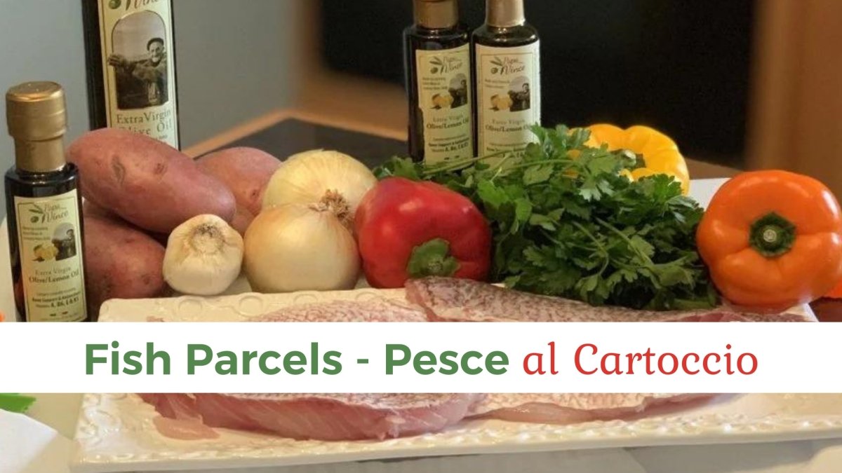 Baked Fish Parcels- Pesce al Cartoccio - Papa Vince