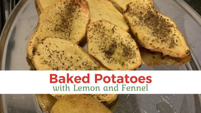 Baked Potatoes with Lemon & Fennel