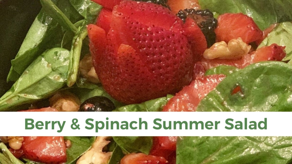Berry and Spinach Summer Salad - Papa Vince