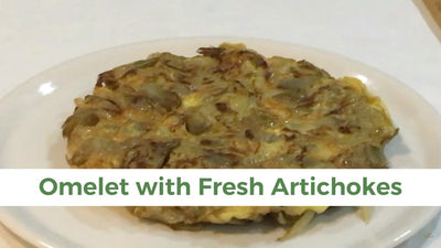 Omelet with fresh Artichokes