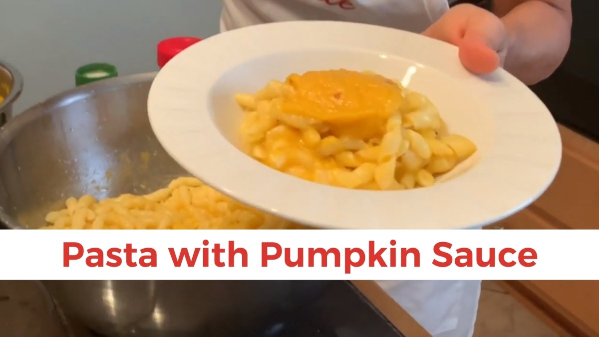Pasta with Pumpkin Sauce - Papa Vince