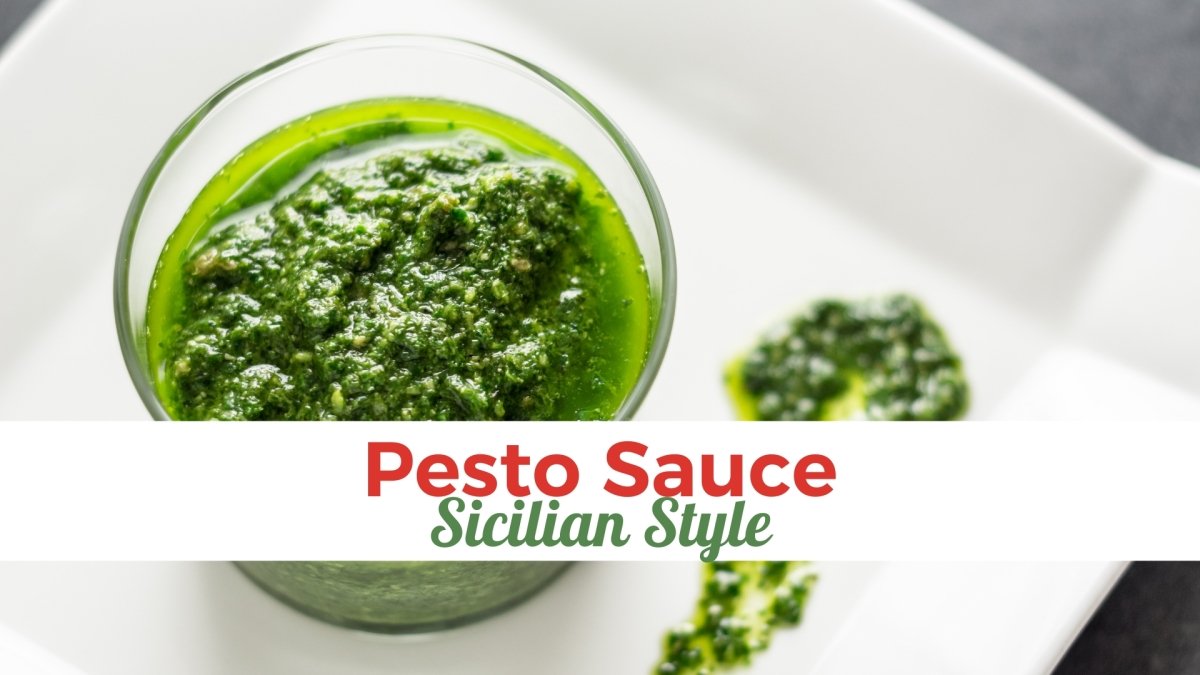 Pesto Sauce Sicilian Style - Papa Vince