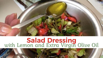 Salad Dressing with Lemon and Extra Virgin Olive Oil
