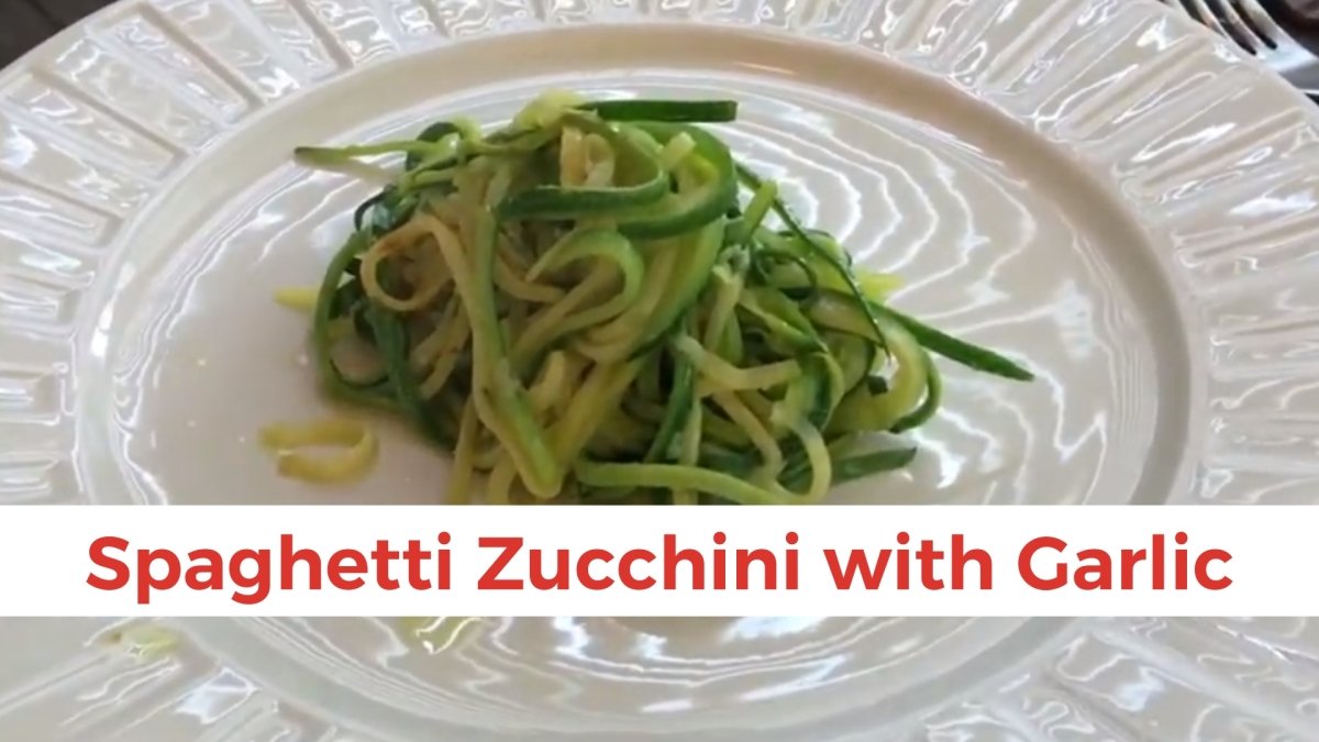 Spaghetti Zucchini with Garlic - Papa Vince