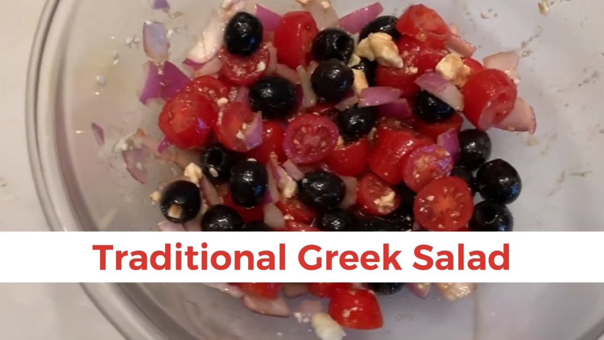 Traditional Greek Salad - Papa Vince