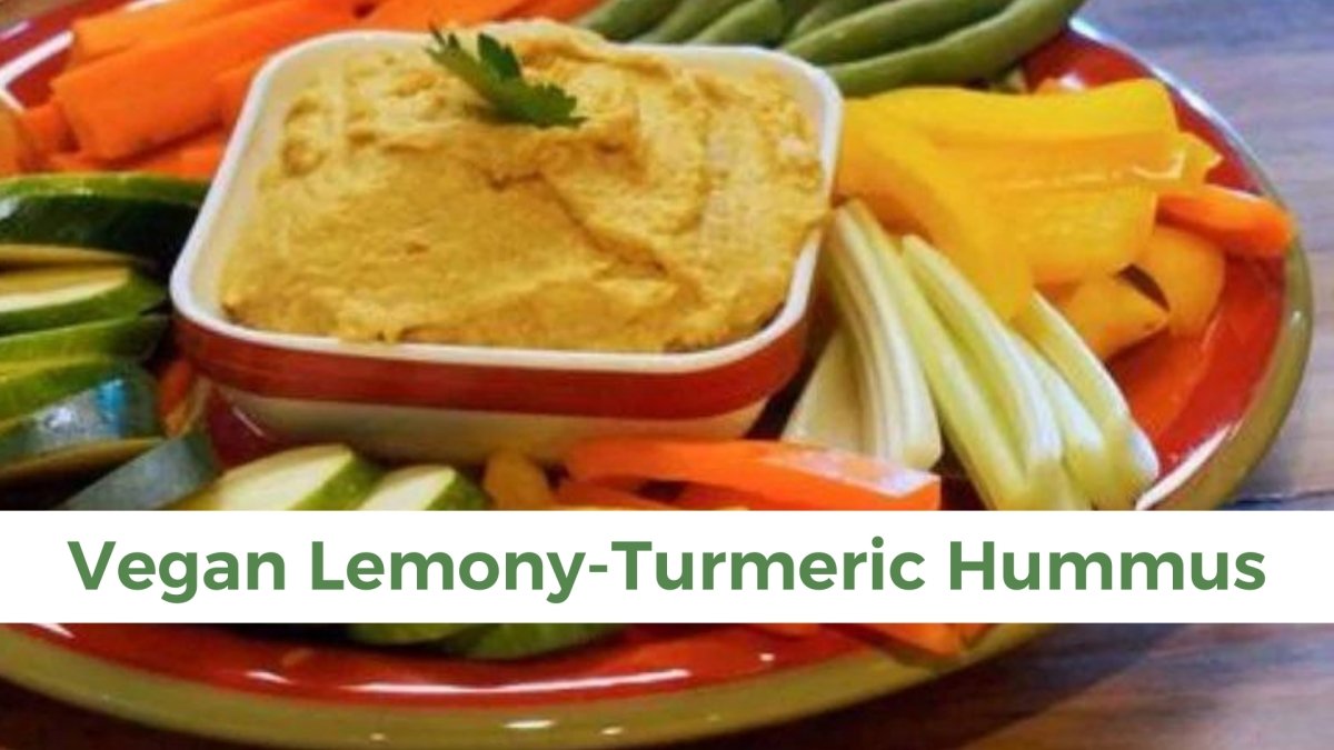Vegan Lemony-Turmeric Hummus - Papa Vince