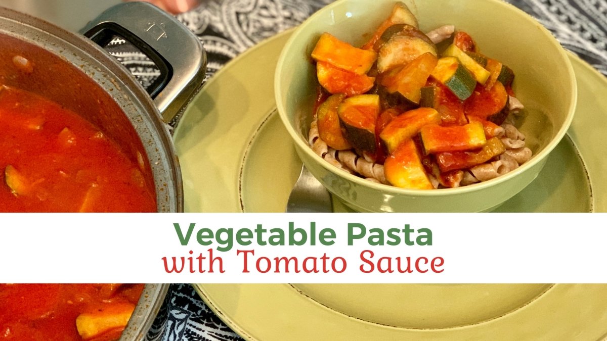Vegetable Pasta with Tomato Sauce - Papa Vince