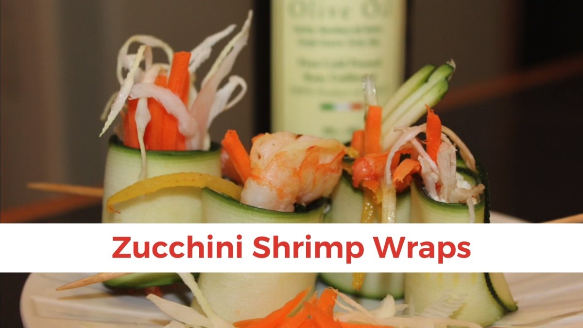 Zucchini Shrimp Wraps - Papa Vince