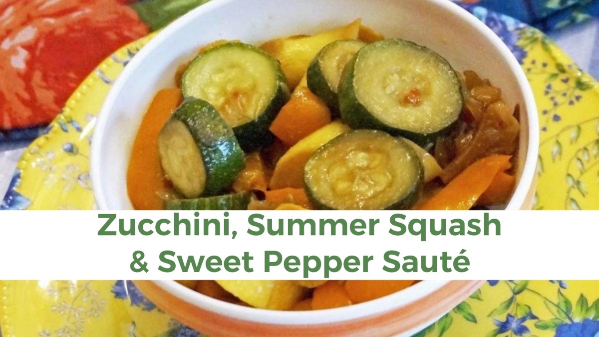 Zucchini, Summer Squash and Sweet Pepper Sauté - Papa Vince