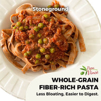 Thumbnail for 10-low-gi-pasta-tagliatelle-whole-wheat-non-gmo-organic-non-enriched-ancient-grain-made-in-italy-less-bloating-easy-to-digest-papa-vince
