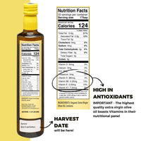 Thumbnail for Papa Vince Lemon Olive Oil Extra Virgin First Cold Pressed Agrumato, Harvest 2024/25 Sicily, Italy, NO PESTICIDES, NO CHEMICALS, NO ARTIFICIAL FLAVORS, Unblended Unfiltered, Peppery Finish, 16.9 fl oz