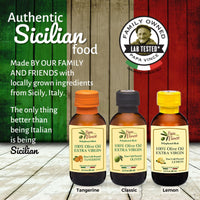 Thumbnail for Flavored Olive Oil Extra Virgin Set from Sicily - Classic, Citrus & Lemon Fused Olive Oil Gift | Papa Vince | 3 fl oz each