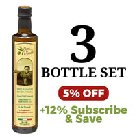Thumbnail for Papa Vince Olive Oil Extra Virgin - Unblended, Family Harvest, High in Polyphenols, Single Estate, First Cold Pressed, Sicily, Italy, Peppery Finish, Unfiltered, Unrefined,