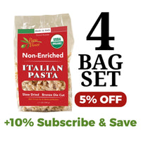 Thumbnail for Papa Vince Non Enriched Whole Wheat Pasta - Non Fortified, No Folic Acid, Non-GMO Heirloom Ancient Grains, Artisan Slow Dried, Bronze Die Cut
