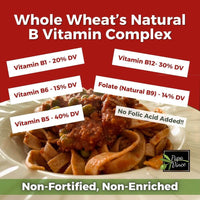 Thumbnail for Papa Vince Non Enriched Whole Wheat Tagliatelle -  Italian Organic Heirloom Ancient Grain Pasta, High Protein, High Fiber, Low GI, Non-GMO, Slow Dried, Bronze Die Cut made in Sicily, Italy