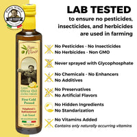 Thumbnail for Papa Vince Lemon Olive Oil Extra Virgin First Cold Pressed Agrumato, Harvest 2024/25 Sicily, Italy, NO PESTICIDES, NO CHEMICALS, NO ARTIFICIAL FLAVORS, Unblended Unfiltered, Peppery Finish, 16.9 fl oz