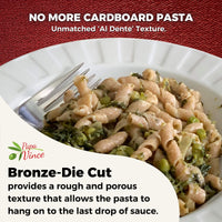 Thumbnail for Whole wheat bronze die cut pasta, non gmo, non enriched, no folic acid, low gluten ancient grains, sicily Italy, artisanal unrefined, minimally processed -Papa Vince
