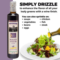 Thumbnail for Balsamic Vinegar Red Wine Moscato - Clean Food, with hints of Figs, Raspberry & Homemade Wine aged 8-years in Oak & Chestnut wood in small batches by our family from Sicily, Italy | 16.91 fl oz - Papa Vince - Papa Vince