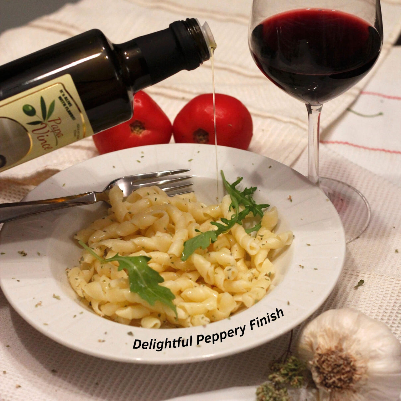Papa Vince Olive Oil Extra Virgin Gift - Unblended, Family Harvest 2023/24, High in Polyphenols, Single Estate, First Cold Pressed, Sicily, Italy, Peppery Finish, Unfiltered, Unrefined, Velvet Burgundy