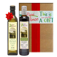 Thumbnail for Extra Virgin Olive Oil & Salad Dressing Gift Set from Sicily, Italy - Unblended, First Cold Pressed Dec 2022/23 | 8-years aged in wood | made by our family in Sicily | VEGAN, KETO, PALEO | Gift Set for men and women | 16.91 fl oz each