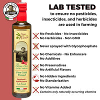 Thumbnail for Chili Pepper Olive Oil Extra Virgin - Unblended, Single Estate, Single Source, Single Family Sicily Italy, Harvest Dec 2024/2025, First Cold Pressed, High in Antioxidants, Polyphenol Rich, Unfiltered, Unrefined - Papa Vince