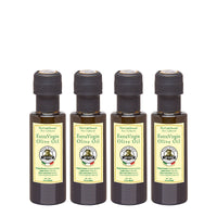 Thumbnail for Olive Oil Set from Sicily - Olive Oil Extra Virgin Gift Unblended First Cold Pressed, Single Sourced from Italy, Unfiltered, Unrefined, Robust, Rich in Antioxidants 3 fl oz [4Pack] | Papa Vince - Papa Vince