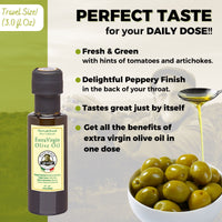 Thumbnail for Olive Oil Set from Sicily - Olive Oil Extra Virgin Gift Unblended First Cold Pressed, Single Sourced from Italy, Unfiltered, Unrefined, Robust, Rich in Antioxidants 3 fl oz [4Pack] | Papa Vince - Papa Vince