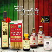 Thumbnail for Gourmet Italian Food Gift Basket: Low Carb Pasta, Sauce, Polyphenol-Rich EVOO, Dressing, Vegan, Keto, No Pesticides, Travel Size, Made in Italy Food