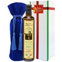 Thumbnail for Papa Vince Olive Oil Extra Virgin Gift - Unblended, Family Harvest 2024/25, High in Polyphenols, Single Estate, First Cold Pressed, Sicily, Italy, Peppery Finish, Unfiltered, Unrefined, Velvet Blue - Papa Vince