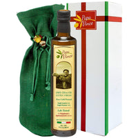 Thumbnail for Papa Vince Olive Oil Extra Virgin Gift - Unblended, Family Harvest 2024/25, High in Polyphenols, Single Estate, First Cold Pressed, Sicily, Italy, Peppery Finish, Unfiltered, Unrefined, Green Bag