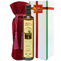 Thumbnail for Papa Vince Olive Oil Extra Virgin Gift - Unblended, Family Harvest 2024/25, High in Polyphenols, Single Estate, First Cold Pressed, Sicily, Italy, Peppery Finish, Unfiltered, Unrefined, Velvet Burgundy - Papa Vince