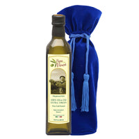 Thumbnail for Papa Vince Olive Oil Extra Virgin Gift - Unblended, Family Harvest 2022/23, High in Polyphenols, Single Estate, First Cold Pressed, Sicily, Italy, Peppery Finish, Unfiltered, Unrefined, Velvet Blue - Papa Vince