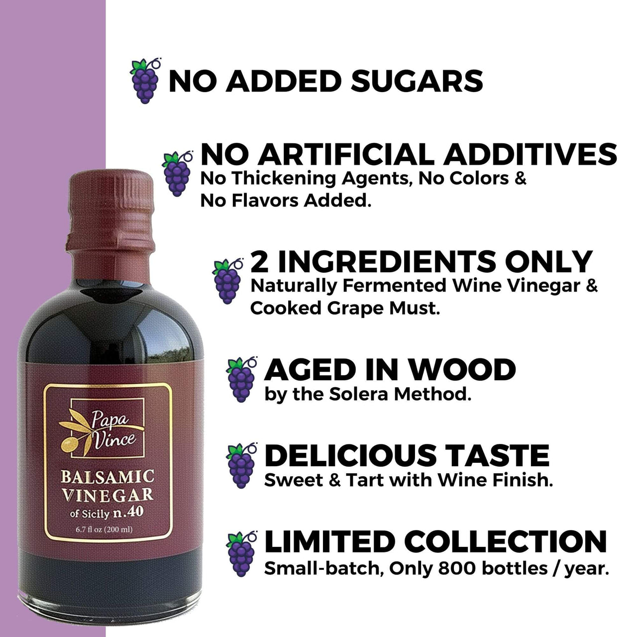 Papa Vince Olive Oil & Balsamic Vinegar Gift Set – Made in Italy, Family-Grown in Sicily. Features Sipping-Quality, Organic, Polyphenol-Rich EVOO & Slowly Aged, No-Sugar-Added Balsamic Vinegar