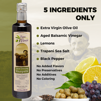Thumbnail for Low Sodium Salad Dressing - Low Carb, Gluten-Free, No Sugar Added. Classic Vinaigrette blend of extra virgin olive oil & balsamic vinegar. High in Antioxidants & Vitamins. Perfect for salad - Papa Vince
