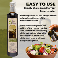 Thumbnail for Low Sodium Salad Dressing - Low Carb, Gluten-Free, No Sugar Added. Classic Vinaigrette blend of extra virgin olive oil & balsamic vinegar. High in Antioxidants & Vitamins. Perfect for salad - Papa Vince
